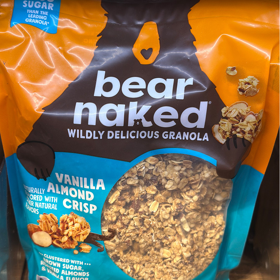 代购美国进口 BEAR NAKED云呢拿香草味果仁香脆燕麦早餐 340克
