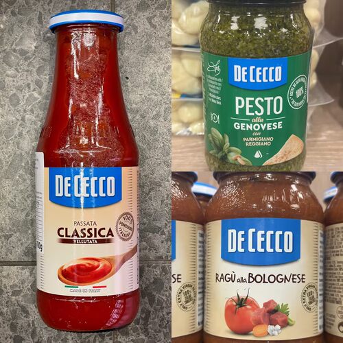 代购意大利进口 DECECCO番茄肉酱意粉酱/罗勒意大利面青酱/番茄酱