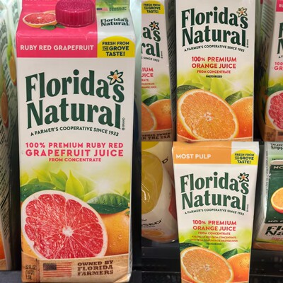 代购 美国进口Florida's Natural/美国佛罗里达鲜榨橙汁/红西柚汁