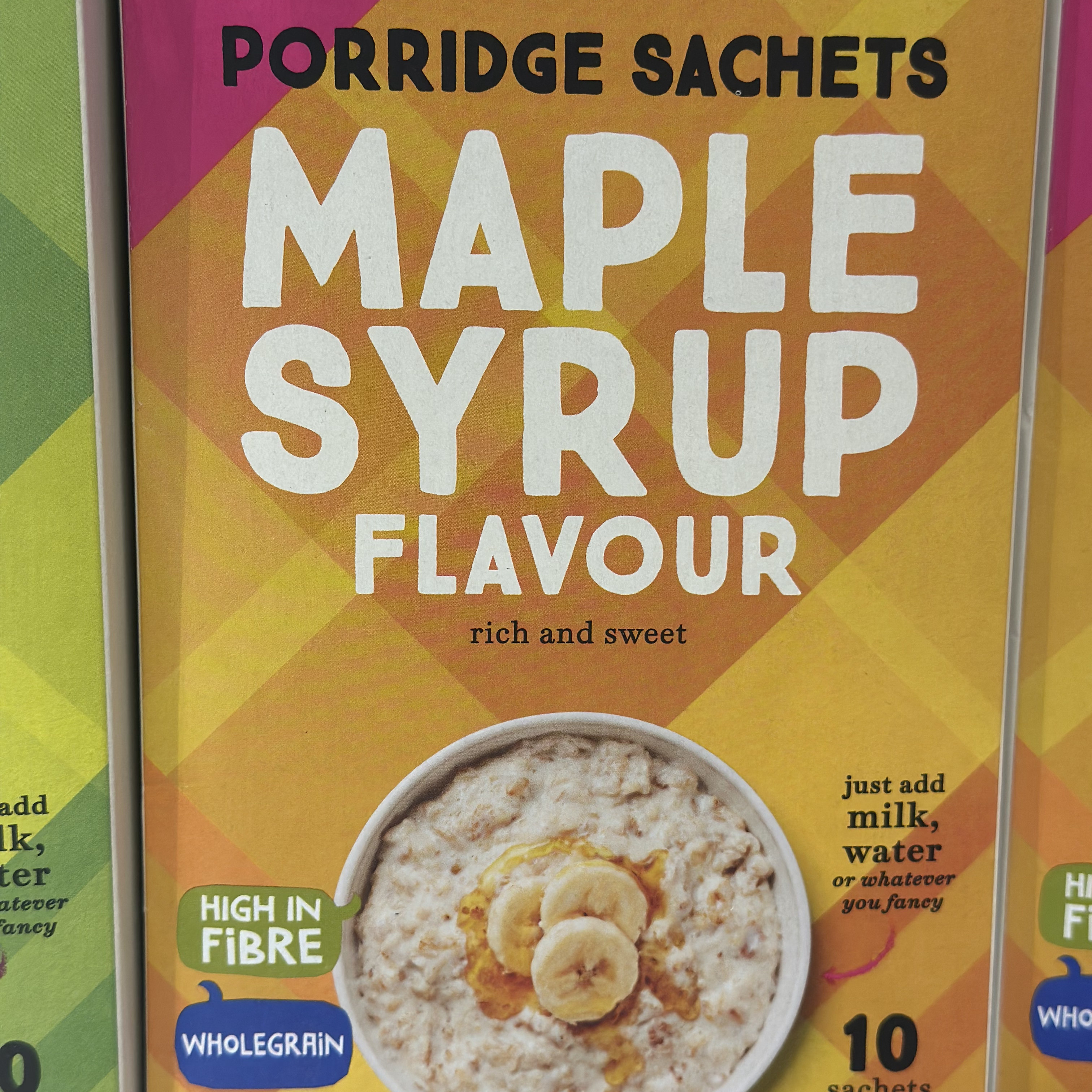 代购 M&S/英国玛莎枫糖浆燕麦粥 36克*10小包