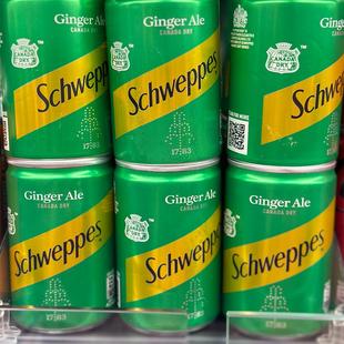 代购英国进口 CANADA DRY玉泉Schweppes姜汁汽水 6罐