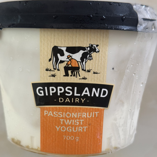 澳大利亚进口  GIPPSLAND热情果味酸奶/乳酪 passionfruit 700克