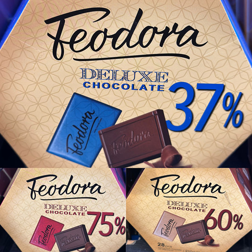 代购 波兰进口 FEODORA37%迷你牛奶/60%迷你黑巧克力片 210克
