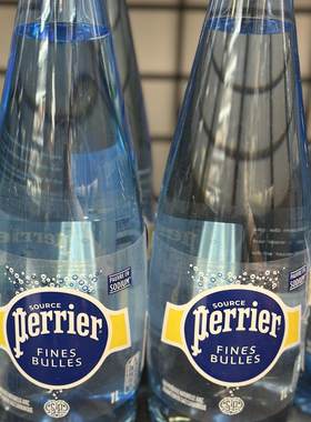 代购正品 法国进口 PERRIER有气矿泉水/饮用水 细腻泡沫 1升*2瓶