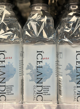 冰岛进口 ICELANDIC冰岛冰川天然纯净水/矿泉水/泉水  330ML*6瓶