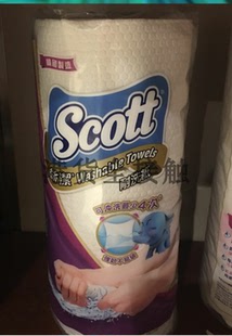 代购正品 韩国进口 SCOTT/丝洁厨房用耐洗纸 可洗4次以上 1卷