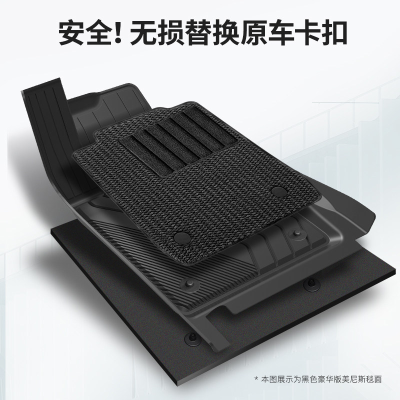 3W全TPE脚垫适用于宝马X1 X2 X3 X4 X5 X6 X7新款X5L脚垫