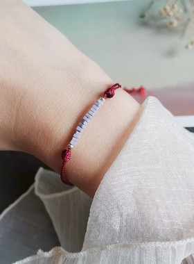 静心悠然香芋紫细手绳