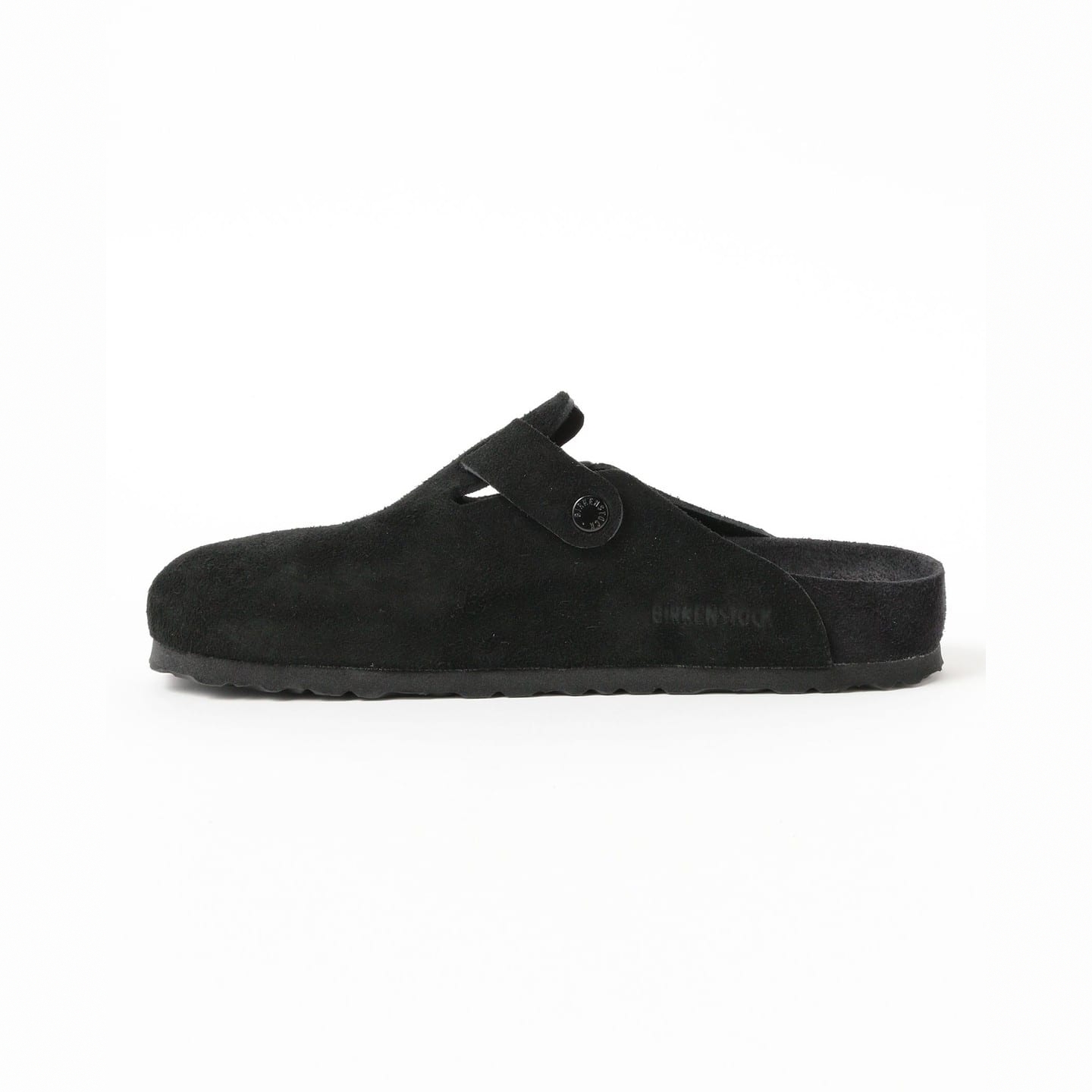 25秋冬 BIRKENSTOCK / Boston Black 绒面拖鞋 男款 0353