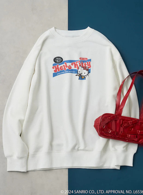 FREAK'S STORE “HELLO KITTY”印花宽松卫衣 女款 24AW 2281