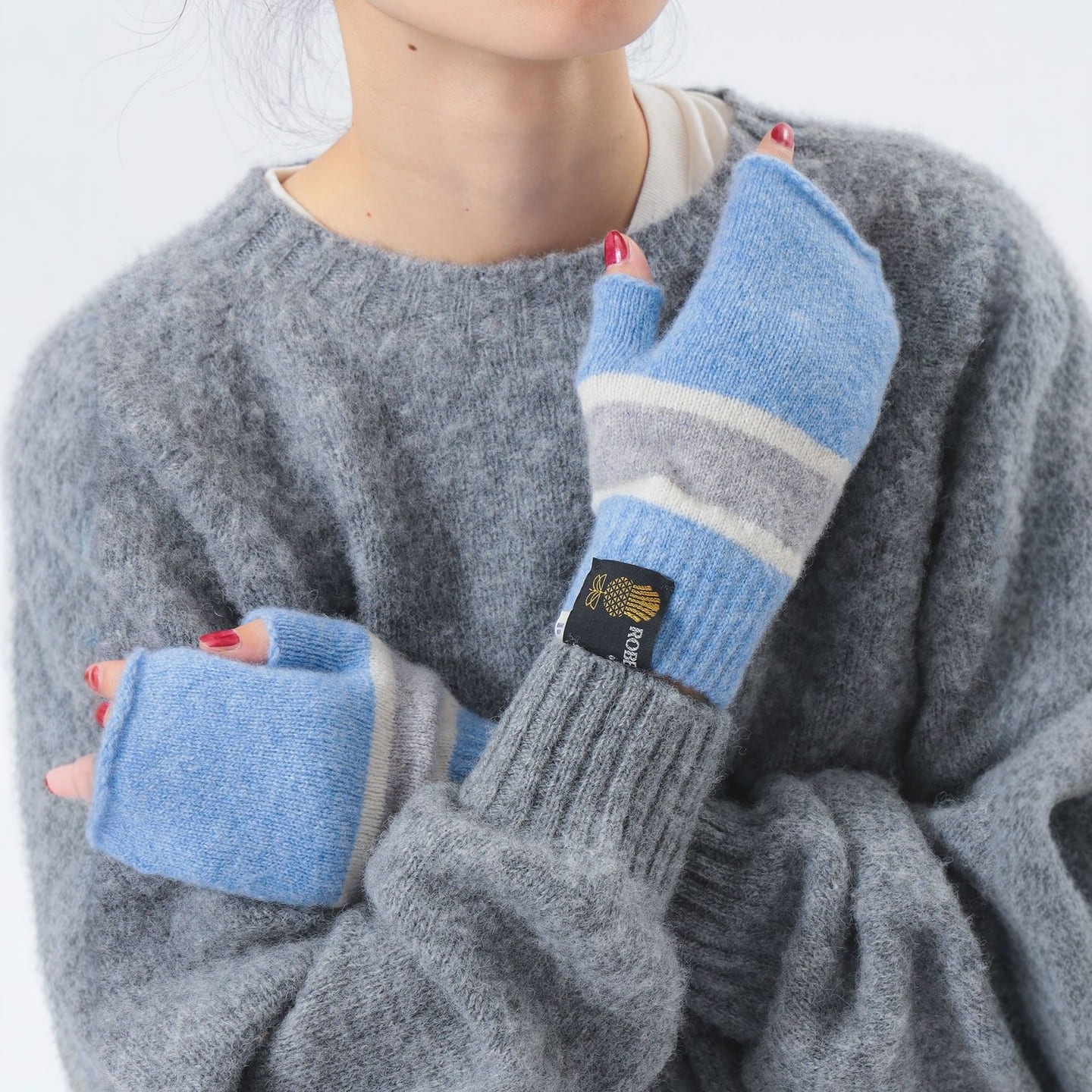 东京胖黄瓜日本代购 BEAMS BOY 罗伯特麦基 半指手套 0105