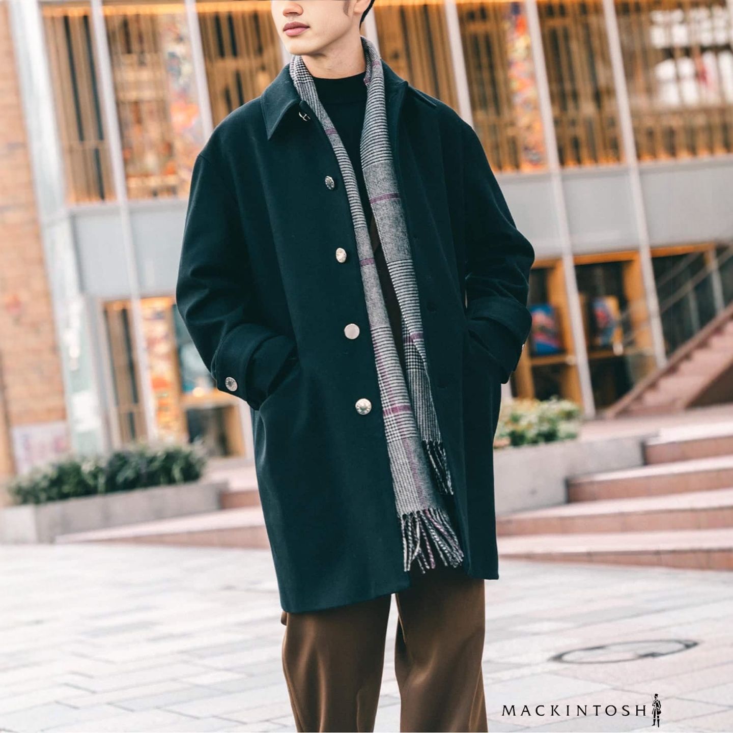 25秋冬 MACKINTOSH x EDIFICE 別注 HUMBIE 纯羊毛大衣 男款 0002