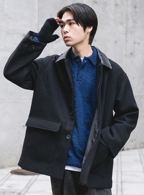 【8折】日本代购 DOORS 毛呢夹克外套 DRA7-17X712