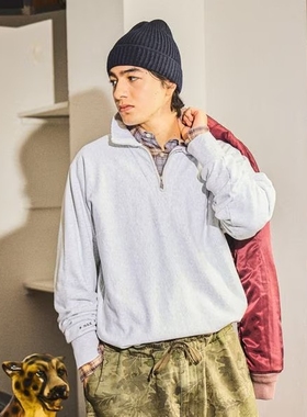 东京胖黄瓜日本代购 niko and ... 复古半拉链POLO 602200