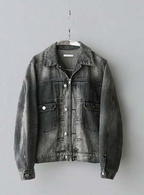 东京胖黄瓜日本代购 WYM LIDNM 牛仔拉链短款夹克 WYjk1219