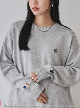 【VIP限时6折】日本代购 MLB / coen 女款刺绣套头针织衫 0211