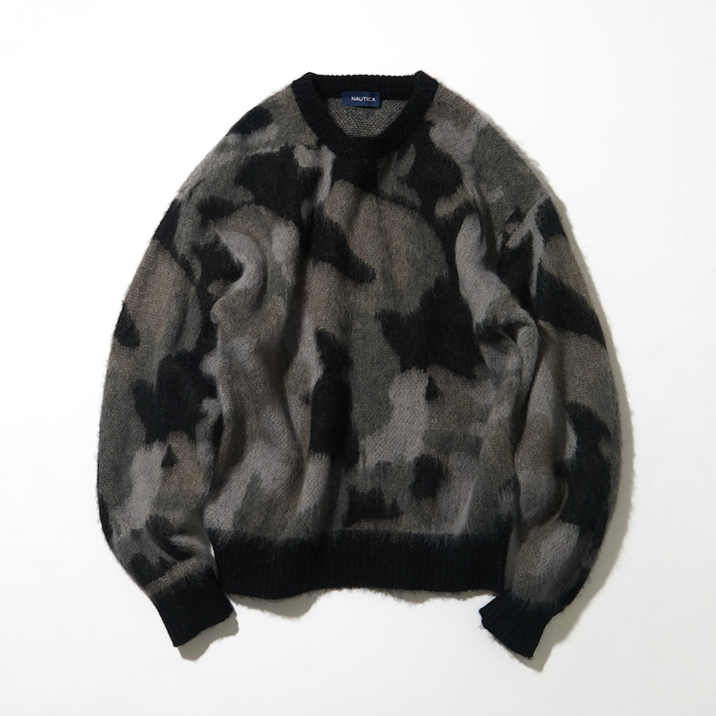 【限时7折】NAUTICA 马海毛迷彩针织衫 男款 0012