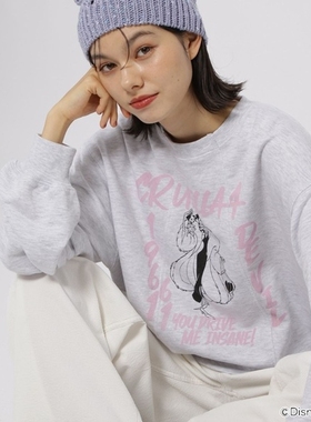 日本代购 niko and... 女款 拼接印花套头卫衣 600386