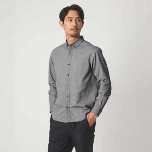 relaxing JUST fit 日本代购 衬衫 label 牛津扣长袖 0007 green