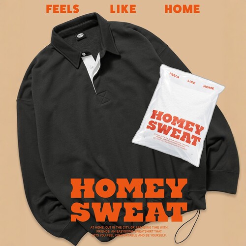 26秋冬 FREAK'S STORE / HOMEY SWEAT 柔软拉绒POLO领卫衣 1294
