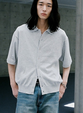 东京胖黄瓜日本代购 WYM LIDNM 基础款短袖针织开衫 WYkn957