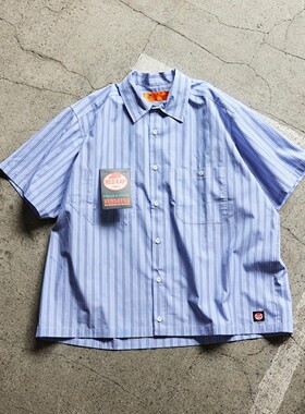 【8折】RED KAP x FREAK'S STORE 工装条纹衬衫 男款 0011
