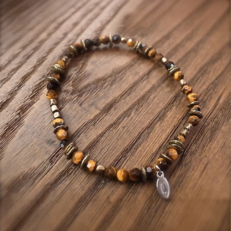 amp japan / 19cm“tiger eye”虎眼石手链 11AHK-660