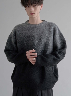 【现货】东京胖黄瓜 epnok 渐变色圆领套头针织衫 497650