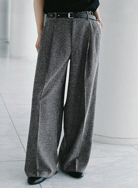 东京胖黄瓜日本代购 WYM LIDNM 深褶宽松休闲裤 WYpt1467