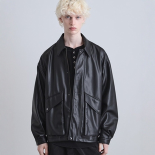 东京胖黄瓜日本代购 tk.TAKEO KIKUCHI 飞行拉链皮夹克 170-55101