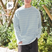 FORK&SPOON 条纹长袖 T恤 东京胖黄瓜日本代购 DF26130 1012101