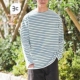 FORK&SPOON 条纹长袖 T恤 东京胖黄瓜日本代购 DF26130 1012101