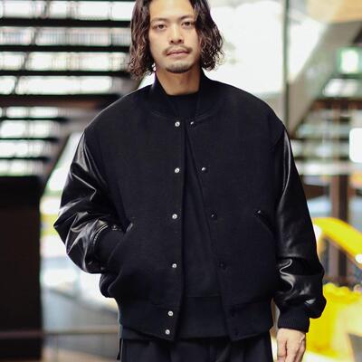 【7折现货】B:MING by BEAMS 皮袖毛呢夹克 男款 0443