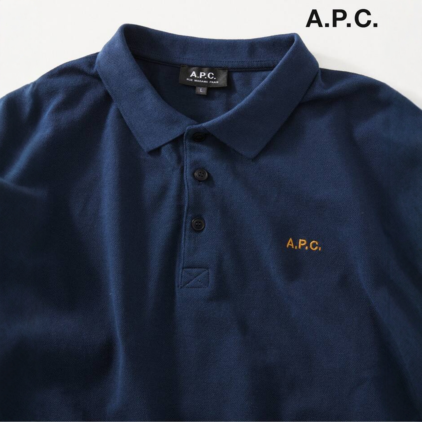 日产 A.P.C x JOURNAL STANDARD 珠地棉刺绣POLO衫 男女款 0041