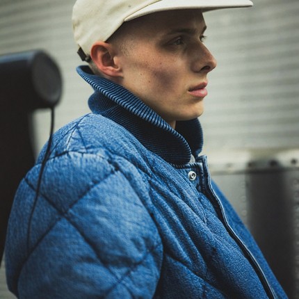 【VIP限时7折】REMI RELIEF x BEAMS PLUS 靛蓝绗缝羽绒服 0686