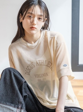 RAGEBLUE×DISCUS 学院透视宽松 T 恤 284499