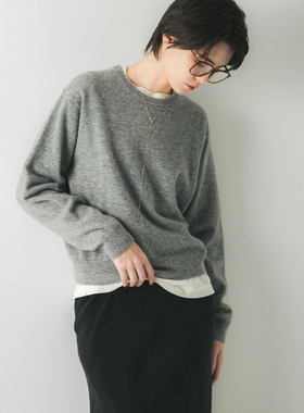 【7折】 URBAN RESEARCH 软羊毛圆领针织 URA7-22T017