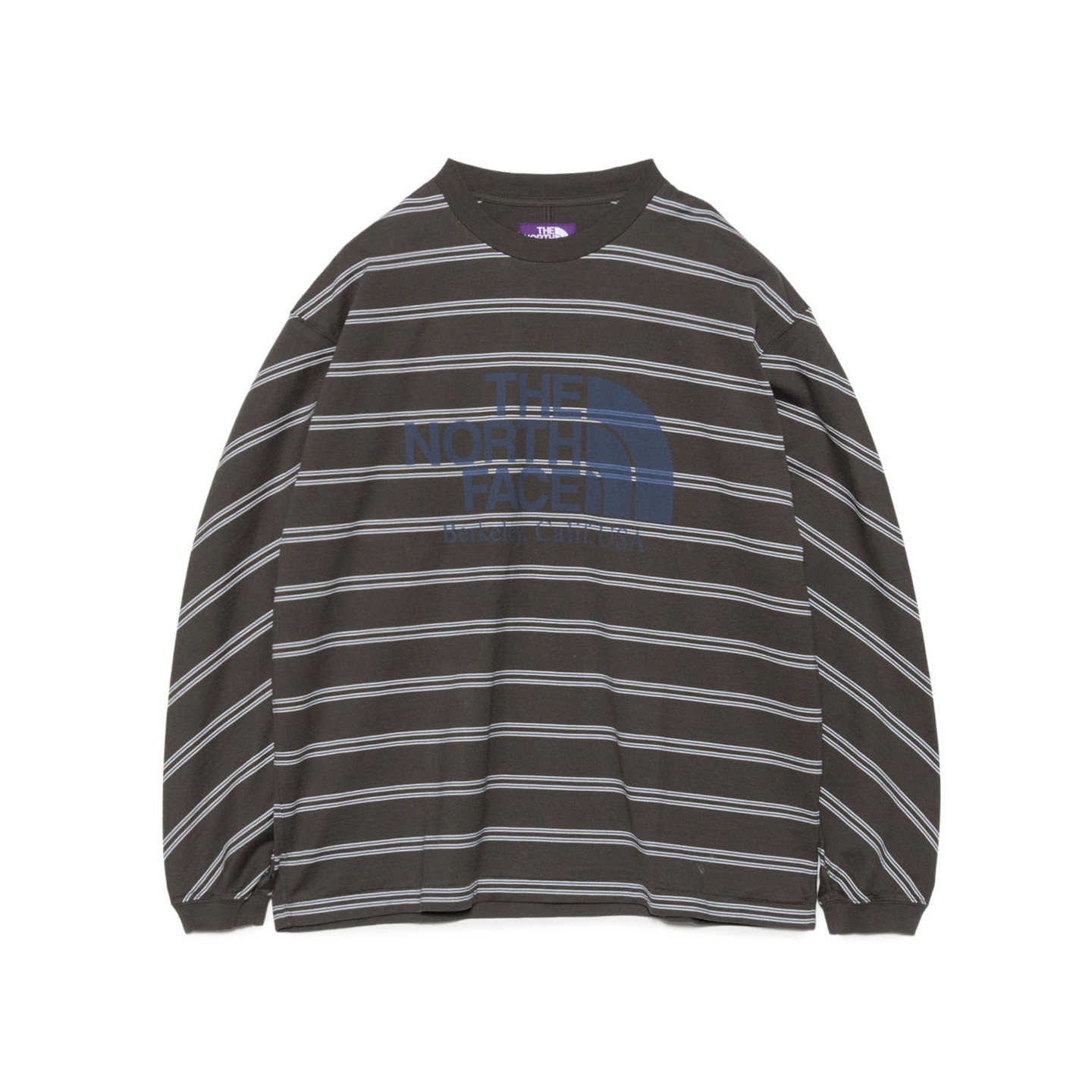 26春夏 TNF 紫标 Field 有机棉条纹长袖T恤 男女款 N26ST027,男装,T恤,淘宝优惠券,粉丝福利购,淘宝优惠卷