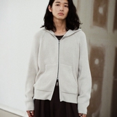 东京胖黄瓜日本代购 WYkn1021 双拉链连帽针织衫 WYM LIDNM