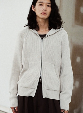东京胖黄瓜日本代购 WYM LIDNM 双拉链连帽针织衫 WYkn1021