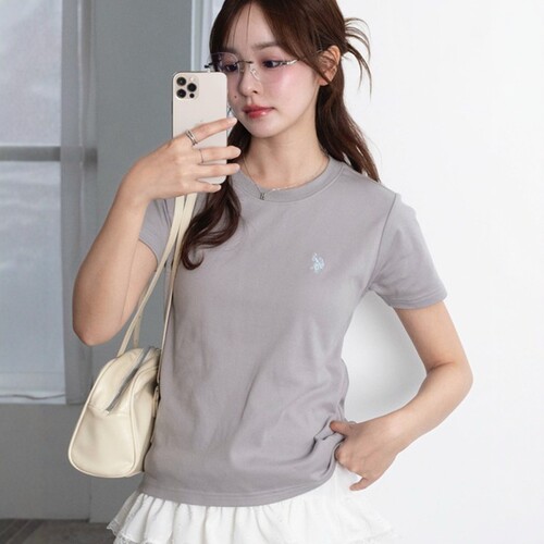 日本代购 U.S. POLO ASSN. 女款 短袖T恤 MC26SM03-L0002