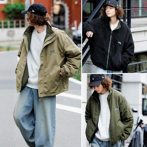 【7折】FREAK'S STORE / 4way 复古尼龙抓绒夹克 男 0727