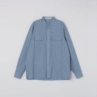 【6折】日本代购 BATEAUX DE SHIPS 双口袋长袖衬衫 0653