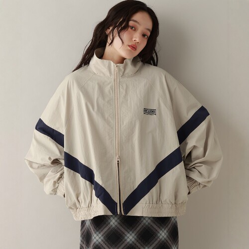 东京胖黄瓜日本代购 RAGEBLUE 女款 剪裁立领尼龙夹克 641110