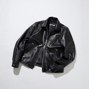 26秋冬 Schott x FREAK'S STORE 纯羊皮拉链皮衣 男款 0137