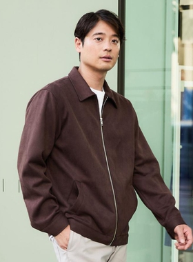 东京胖黄瓜日本代购 THE SHOP TK 仿麂皮夹克外套 616-34203