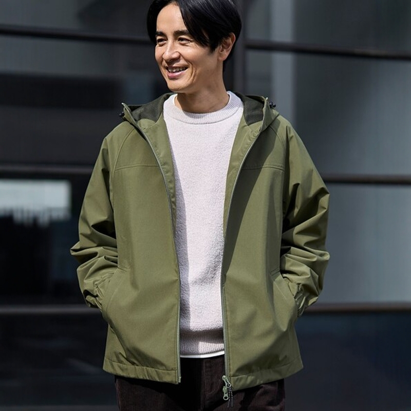 日本代购 coen 防水透湿防风连帽夹克 0000