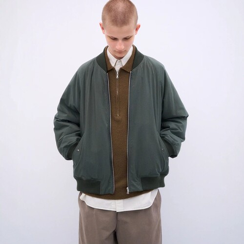 26秋冬 日产 ATON / FIBRIL NYLON SATIN | FLIGHT 飞行夹克