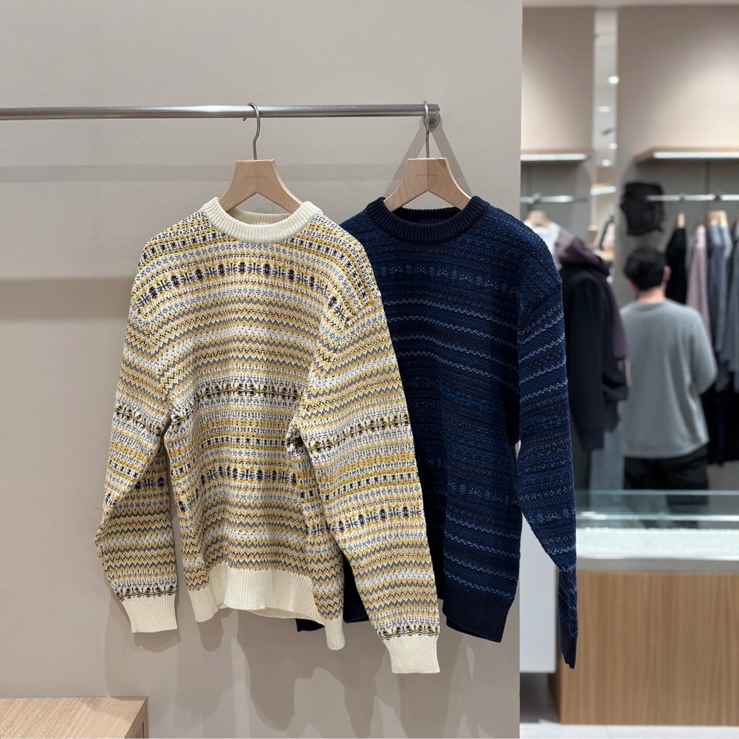 【VIP限时6折】green label relaxing 费尔岛提花套头针织衫 0001