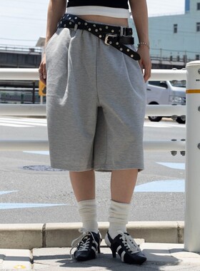 东京胖黄瓜日本代购 WEGO 女款 束腰宽松休闲短裤 WE26SM07-L0002